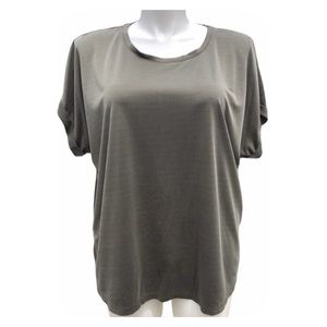 PLUS Ava & Viv olive green top